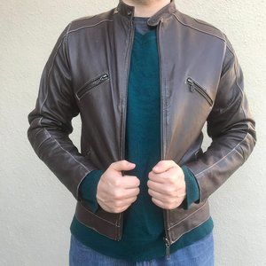 Manolos Pure Leather Jacket Product of Ecuador